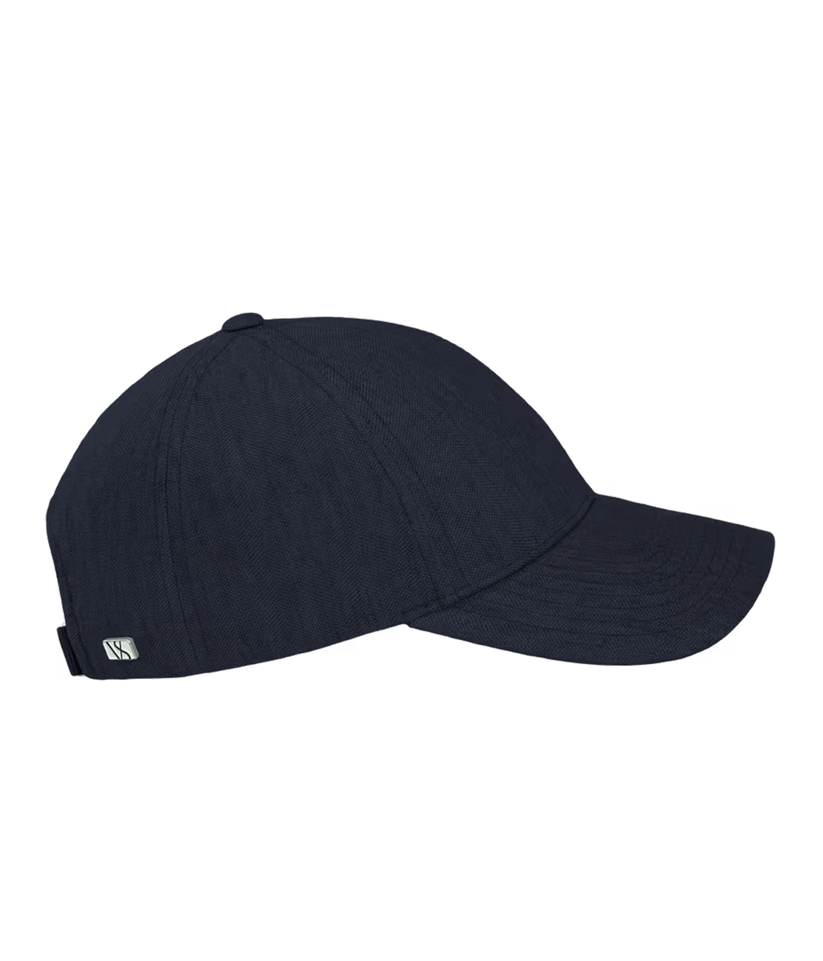 Front view of Varsity Headwear Linen Legacy Structured Cap in Deep Sea Navy