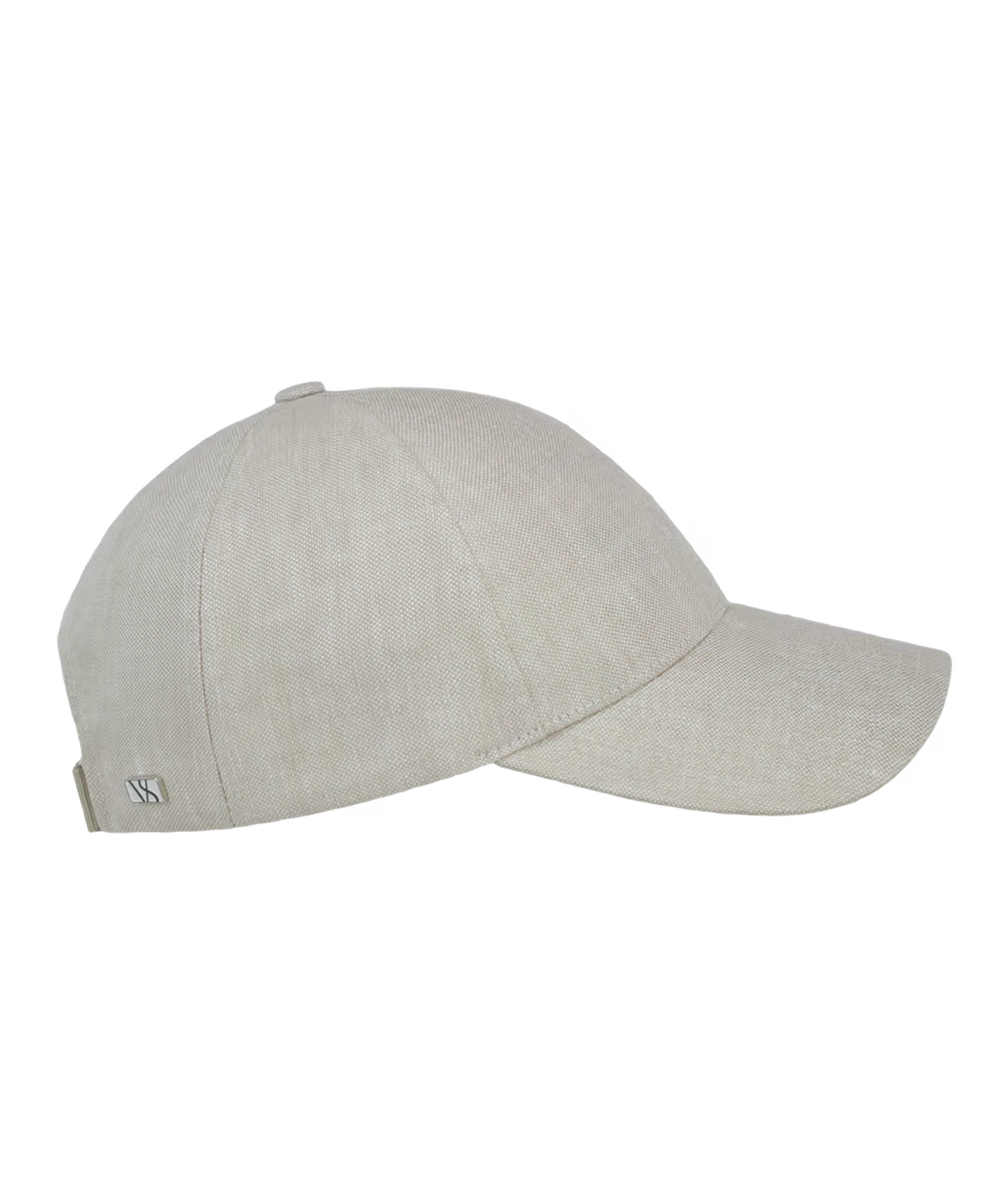 Front view of Varsity Headwear Linen Legacy Structured Cap in Hampton Beige