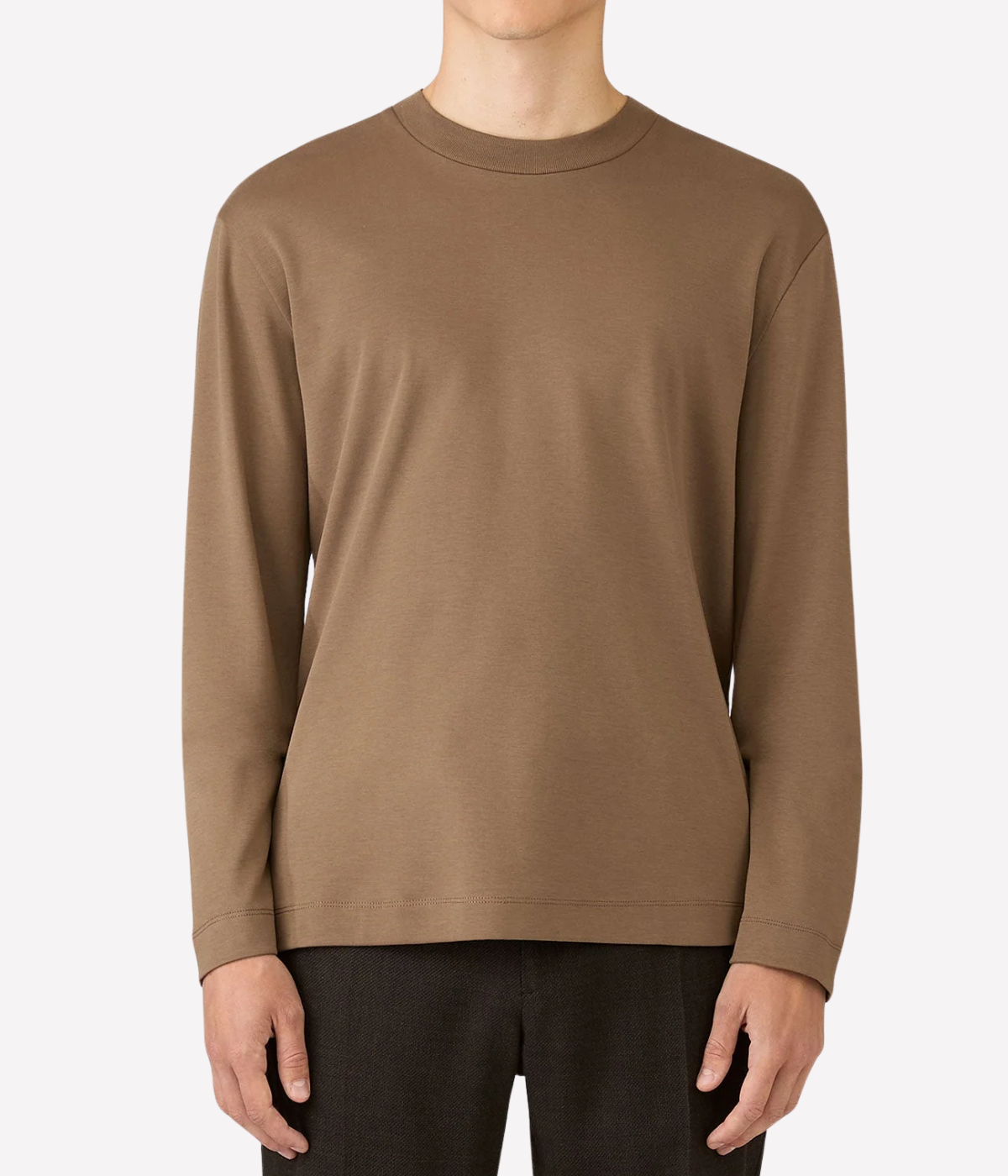 Long Sleeve Heavyweight T-Shirt In Dark Cedar