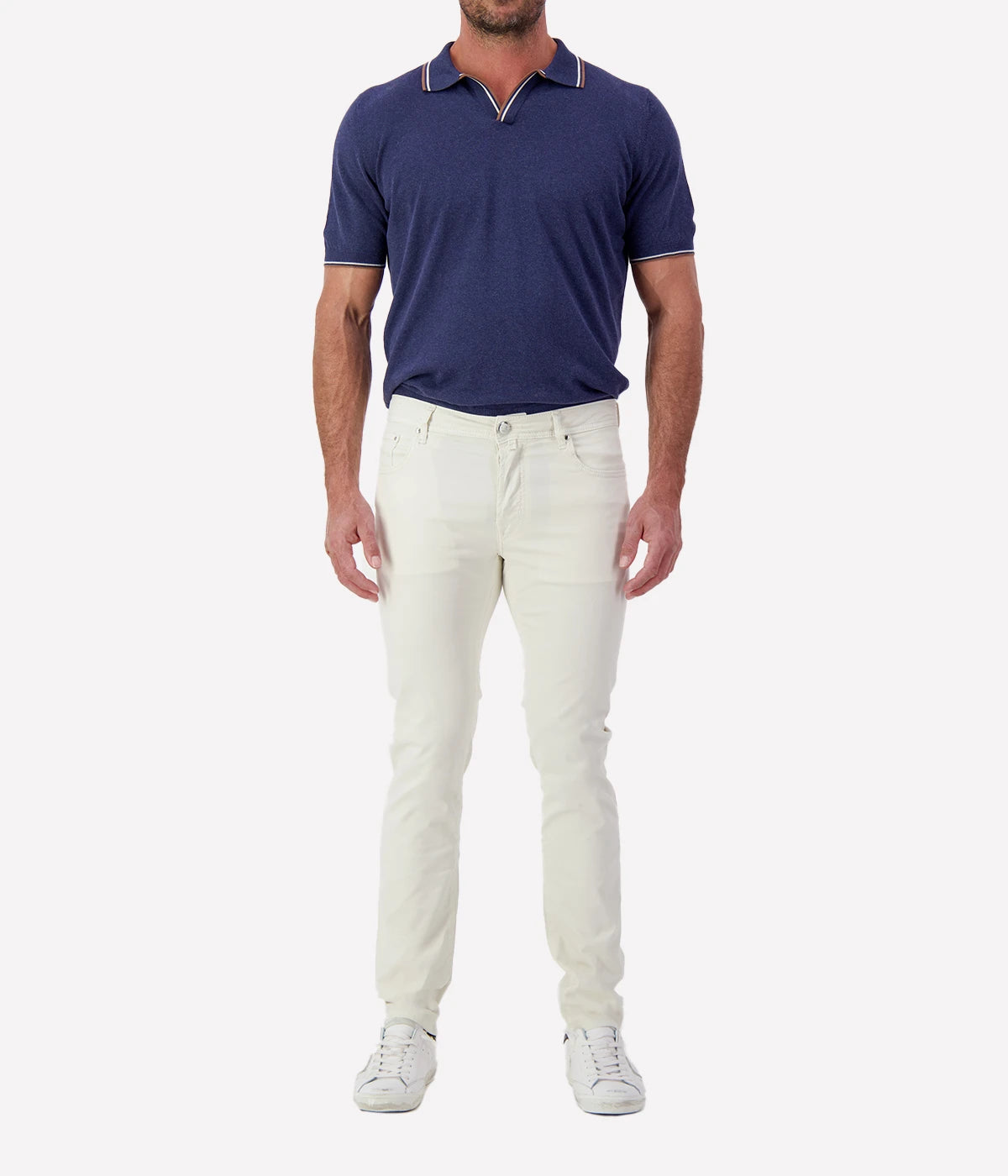 Bard Slim Fit Pant 5 PKT in Natural