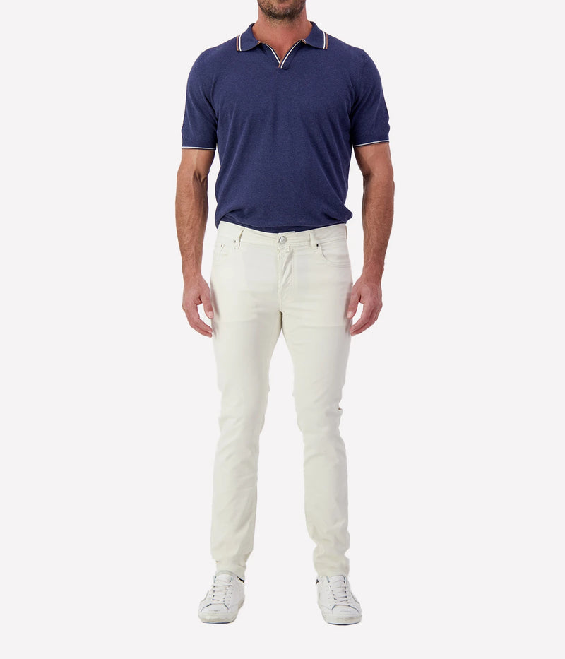 Bard Slim Fit Pant 5 PKT in Natural