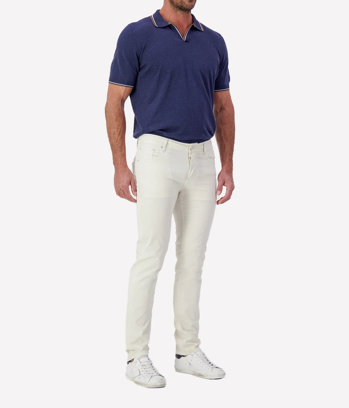Bard Slim Fit Pant 5 PKT in Natural