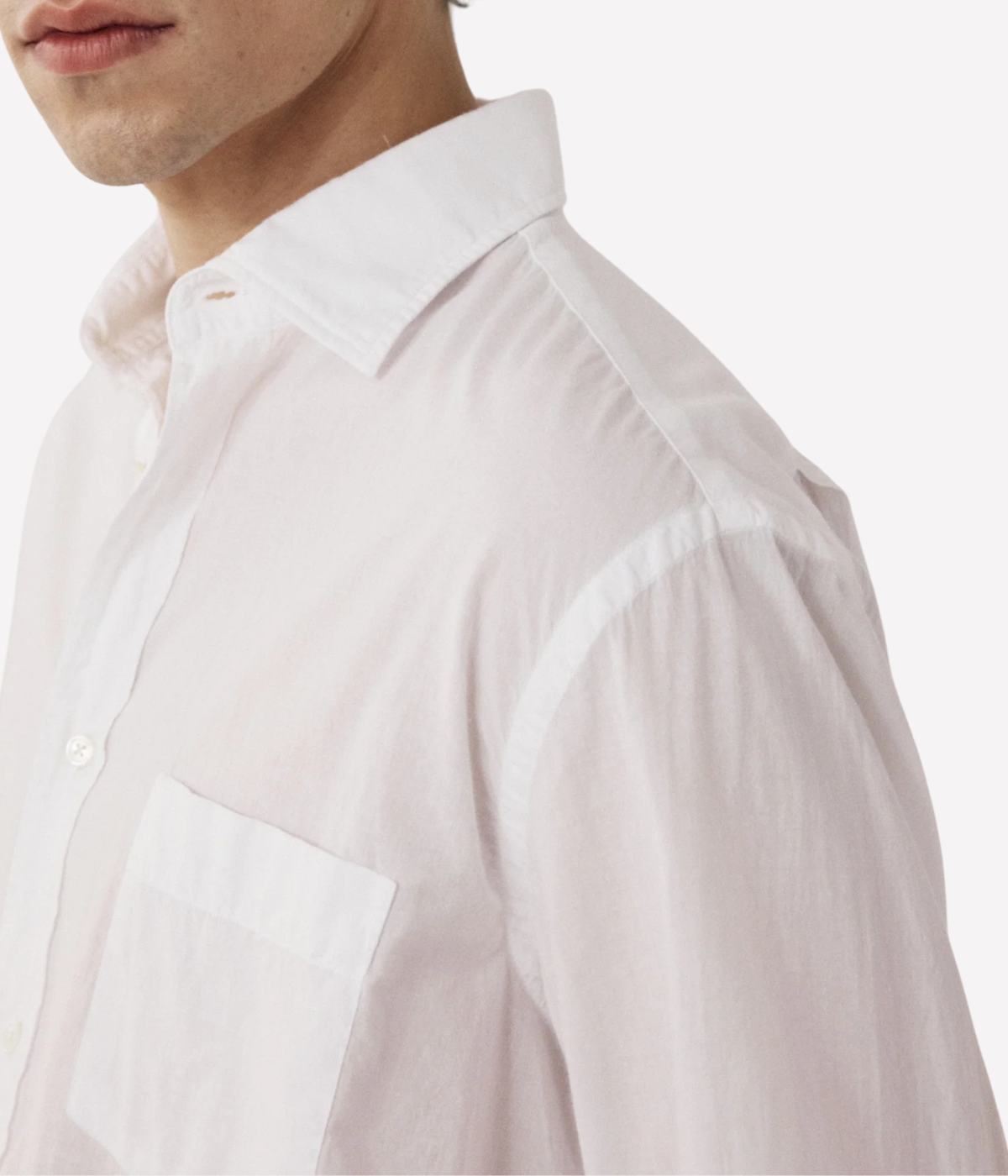 Men Woven Shirt in White