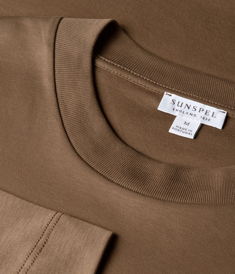 Long Sleeve Heavyweight T-Shirt In Dark Cedar