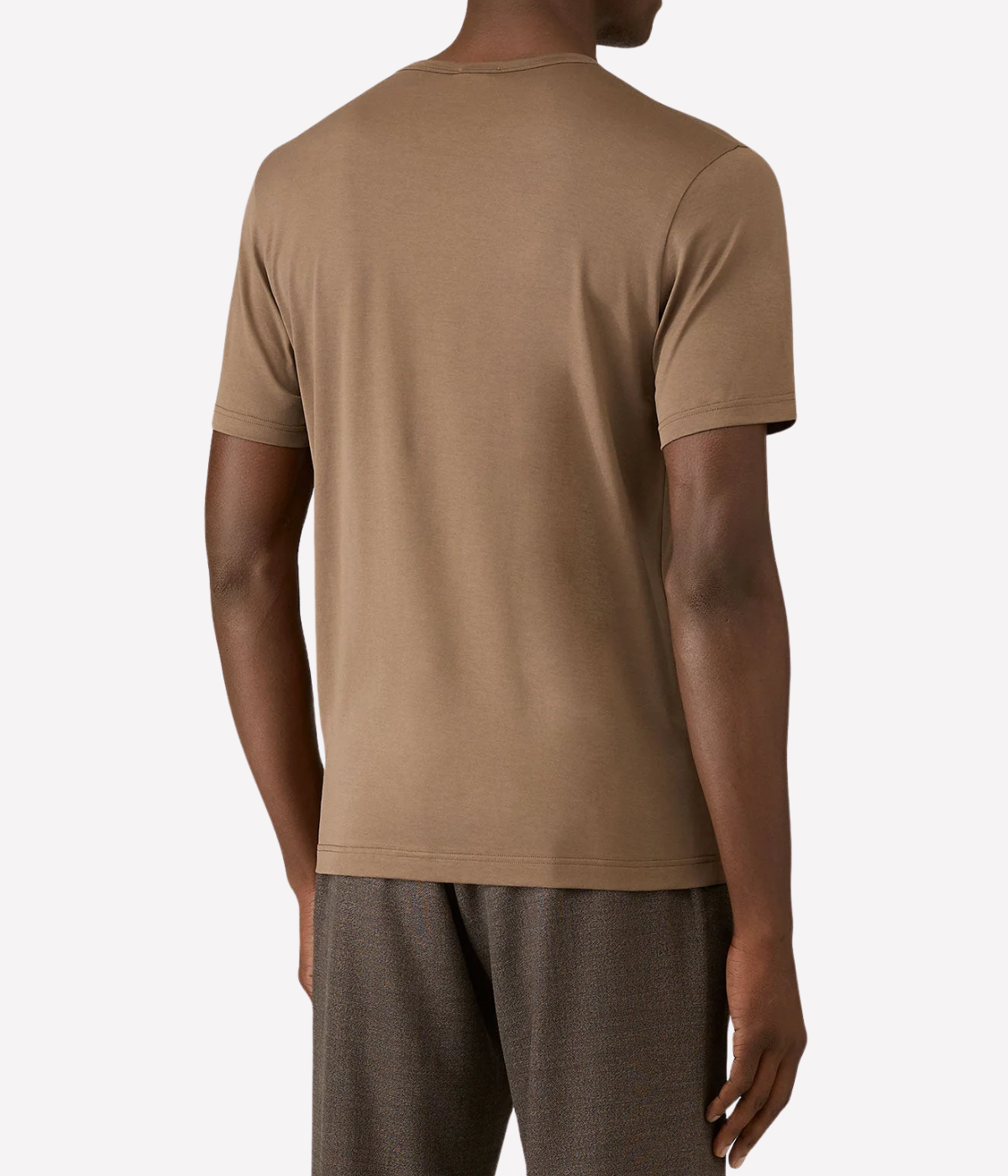 Short Sleeve Crew Neck T-Shirt In Dark Cedar