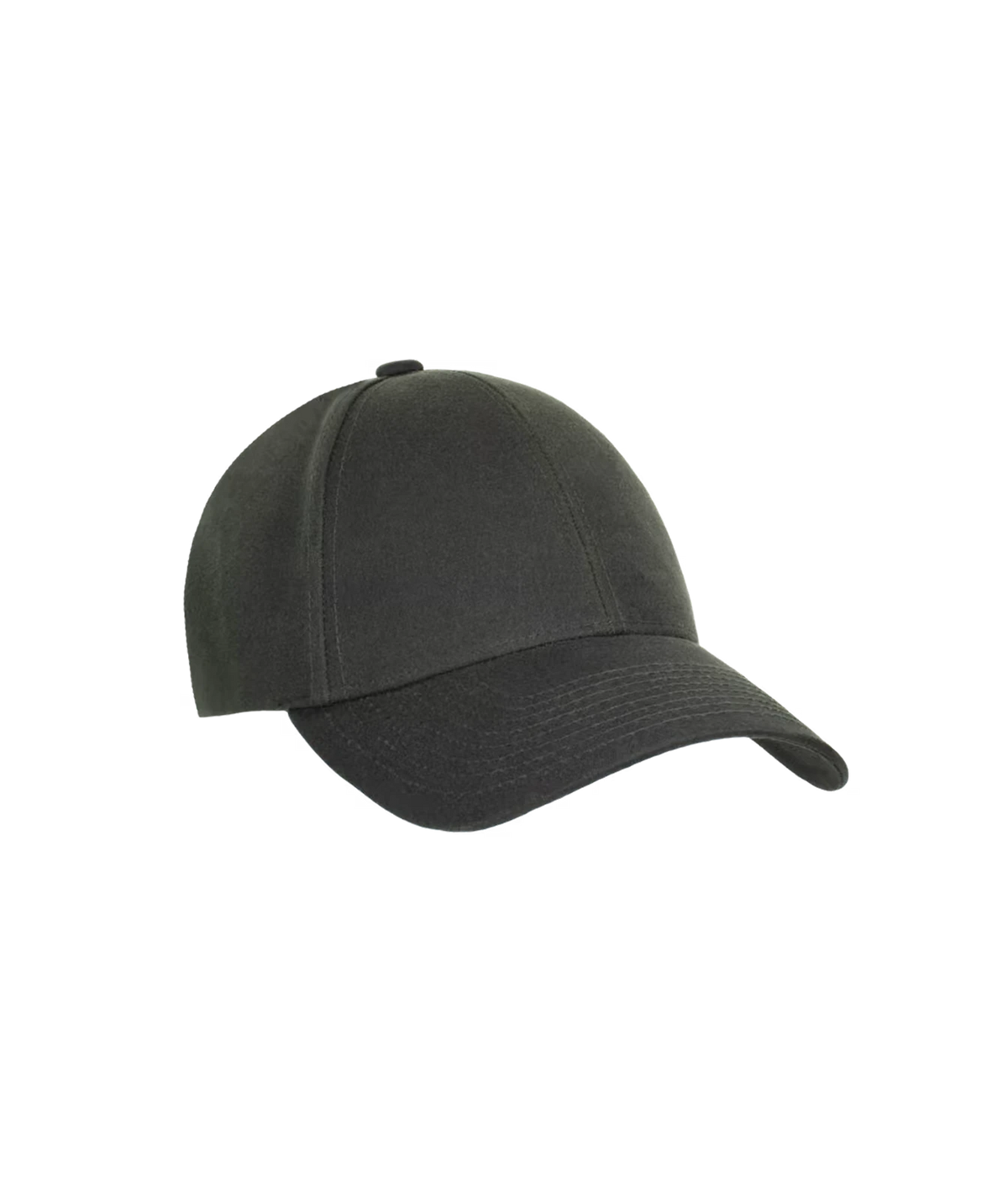 Side view of Varsity Headwear Oilskin Legacy Structured Cap in Ivy Green