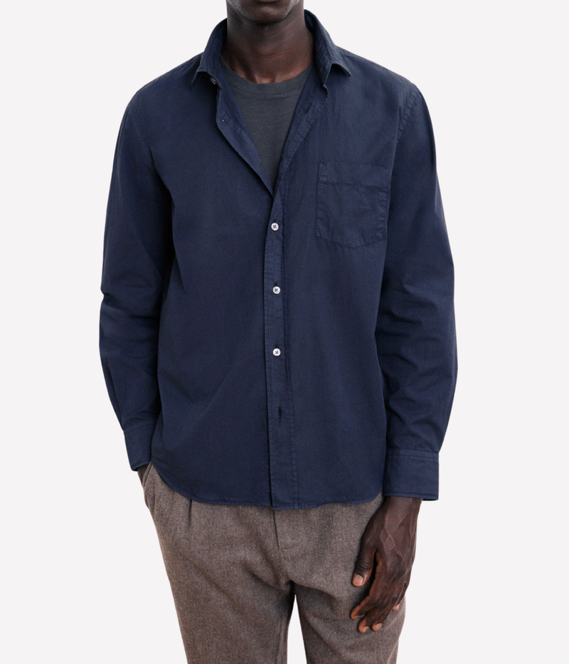 Paul Pat 01 Woven Shirt in Dark Navy