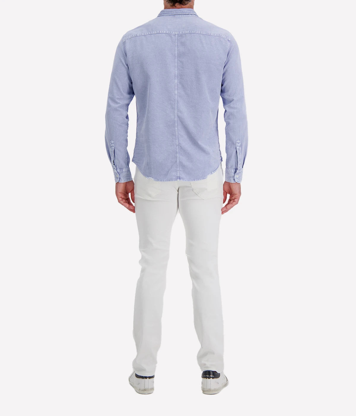 Luke Woven Button Up Shirts In Pool Water Blue