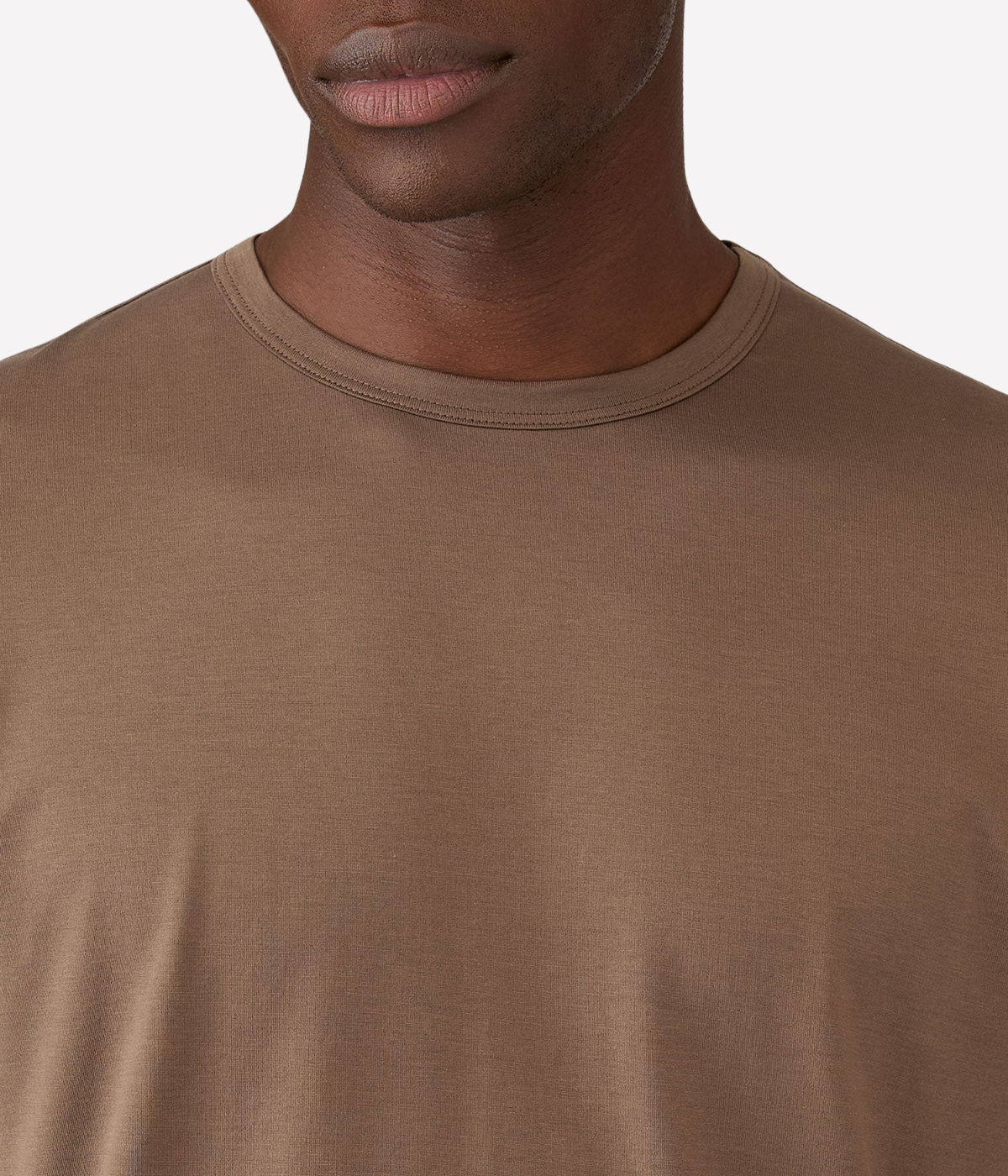 Short Sleeve Crew Neck T-Shirt In Dark Cedar