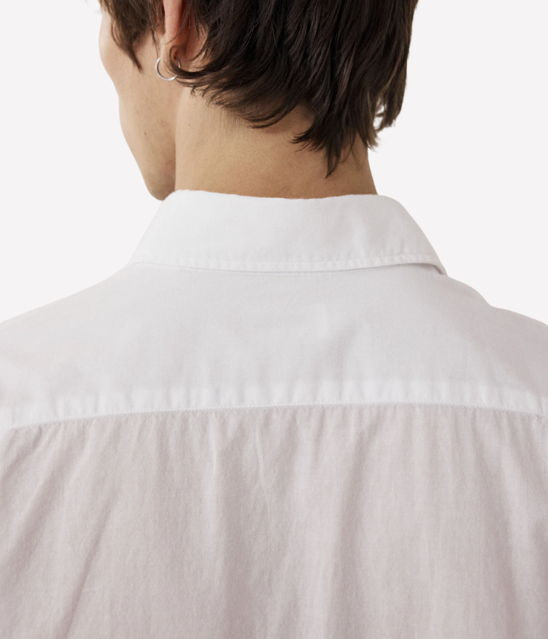 Men Woven Shirt in White