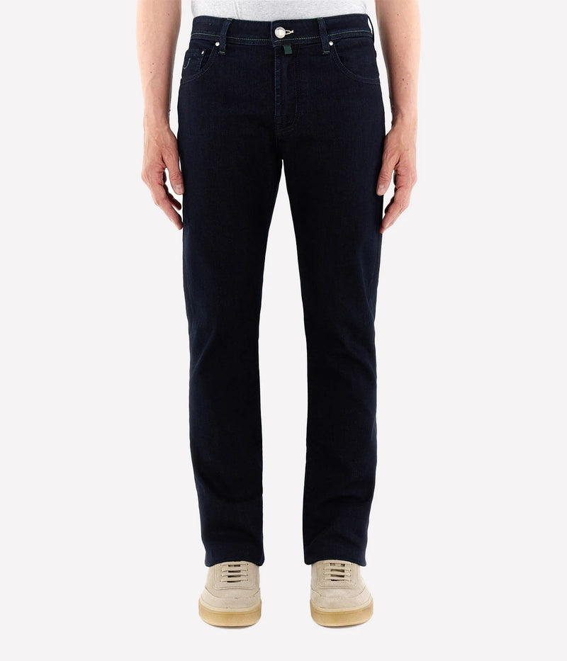 Pant 5 Pkt Slim Fit Bard In 100D Green Patch
