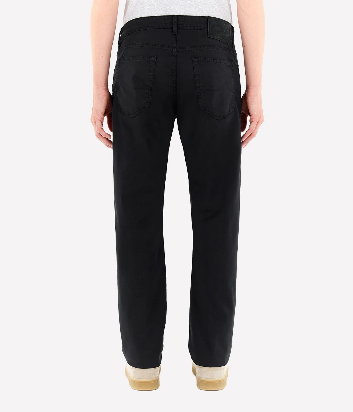 Pant 5 Pkt Slim Fit Bard In C74 Black Suede Patch