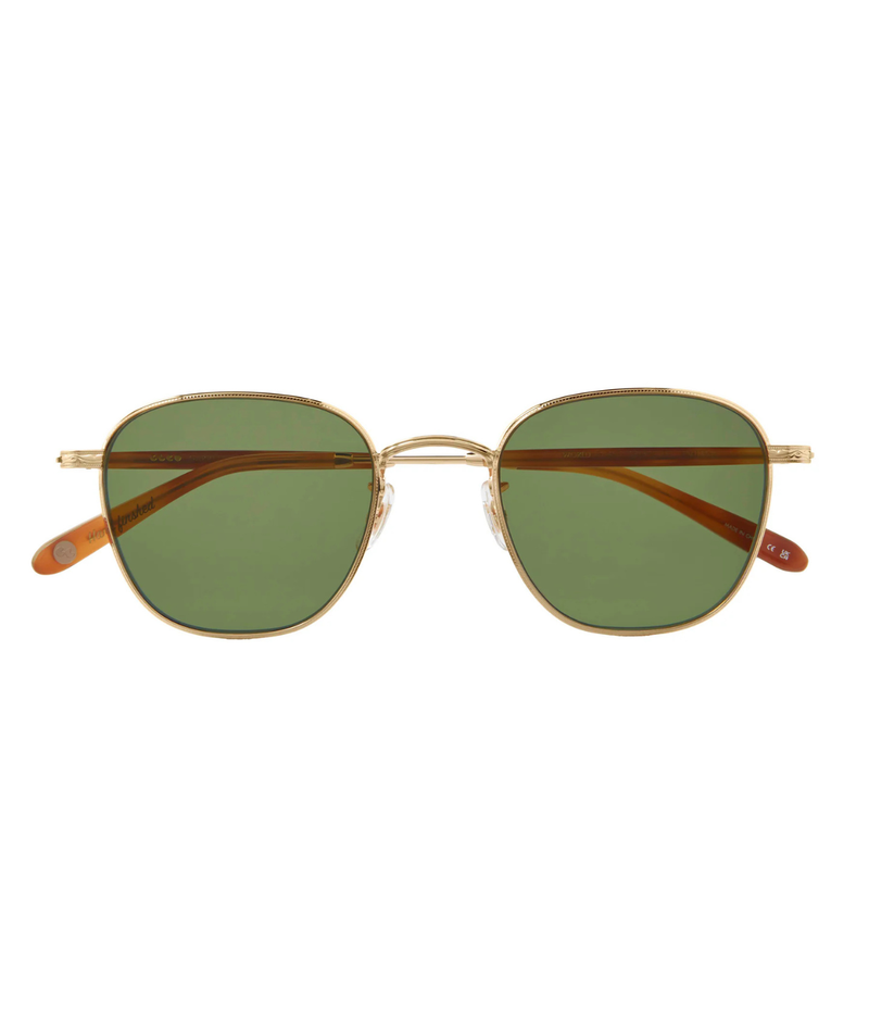 World Sun 49 Gold-Ember Tortoise in Semi Flat Green - Folded Shot