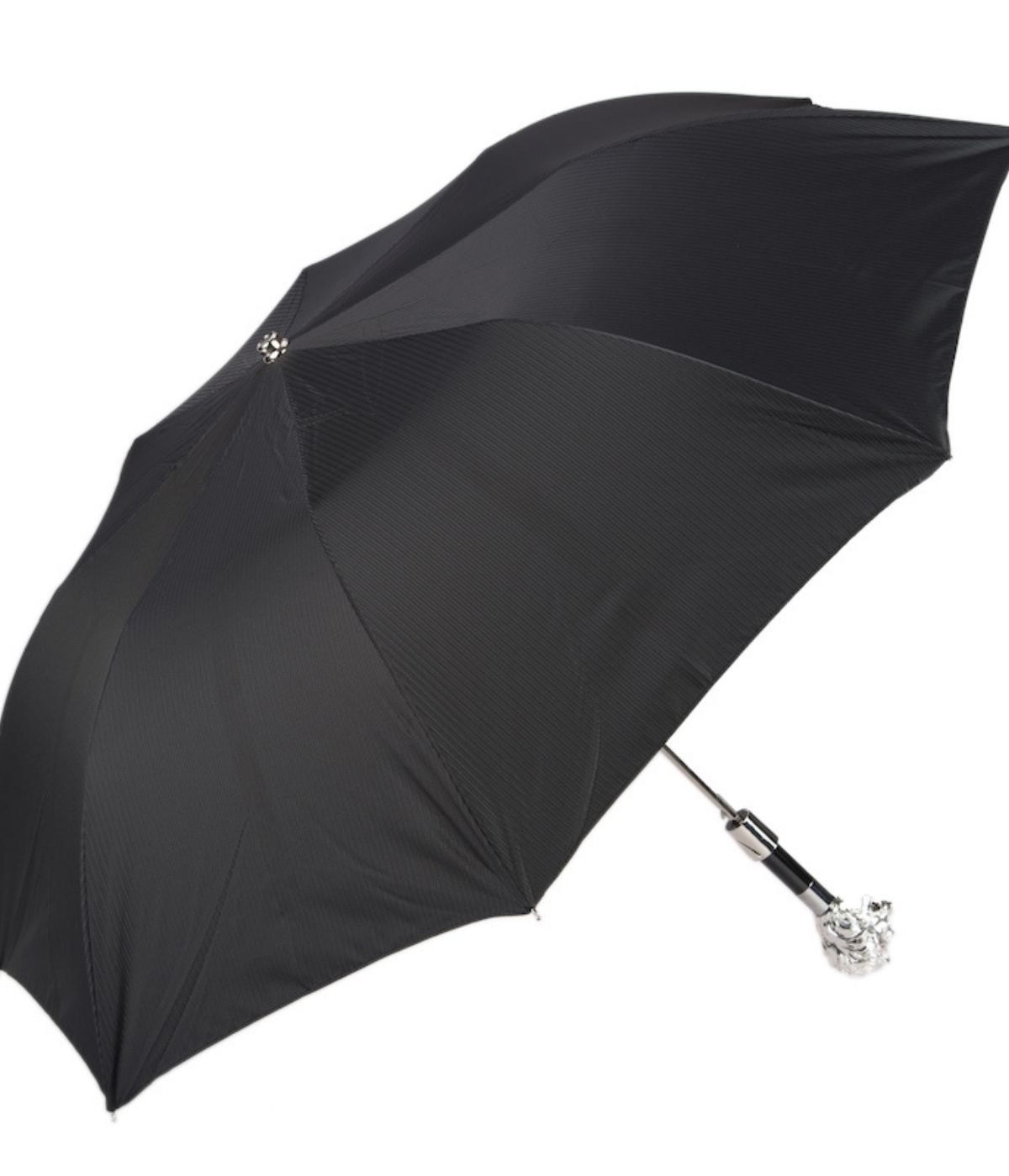 Pasotti Silver Lion Folding Umbrella - Full canopy shot