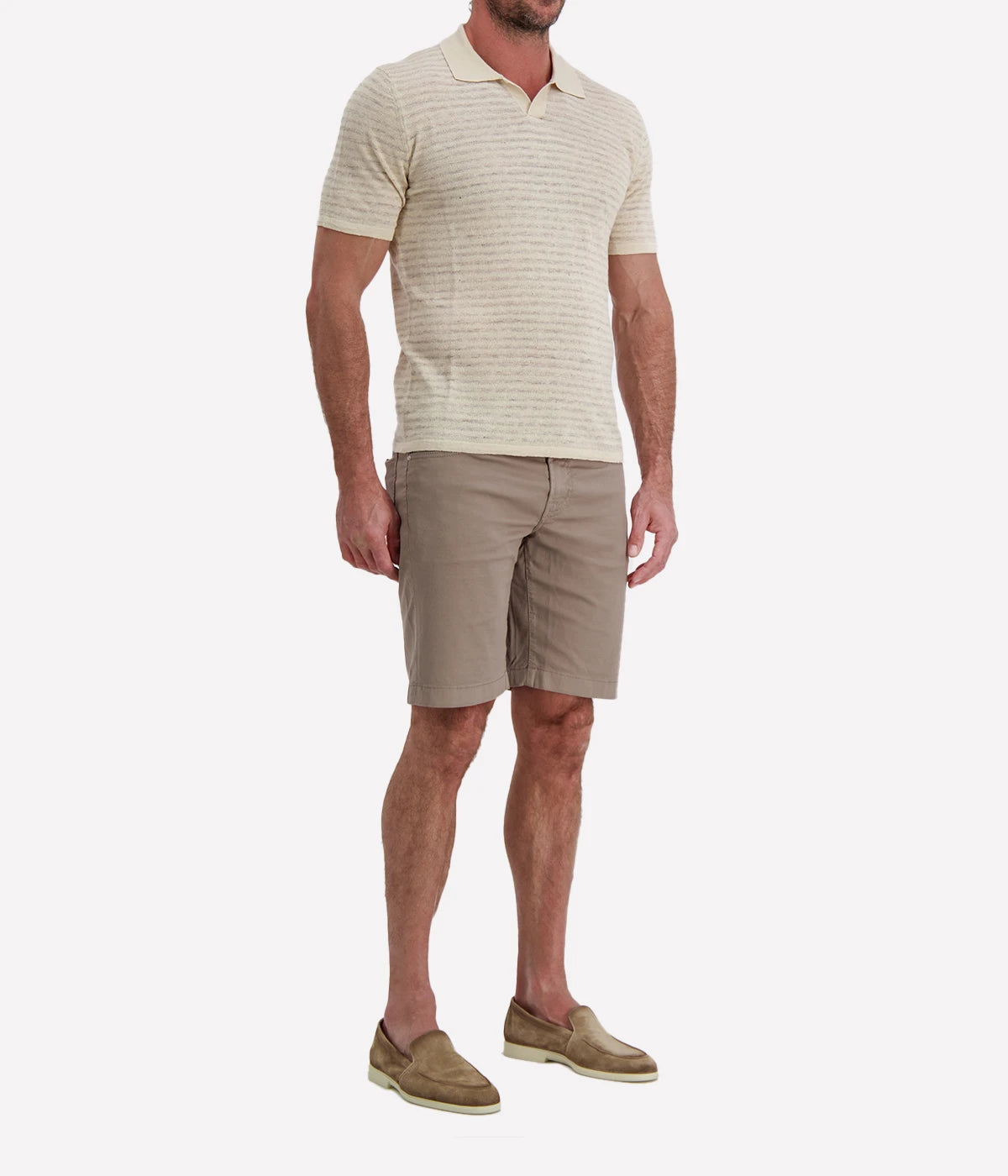 Knit SS Roundneck in BEIGE