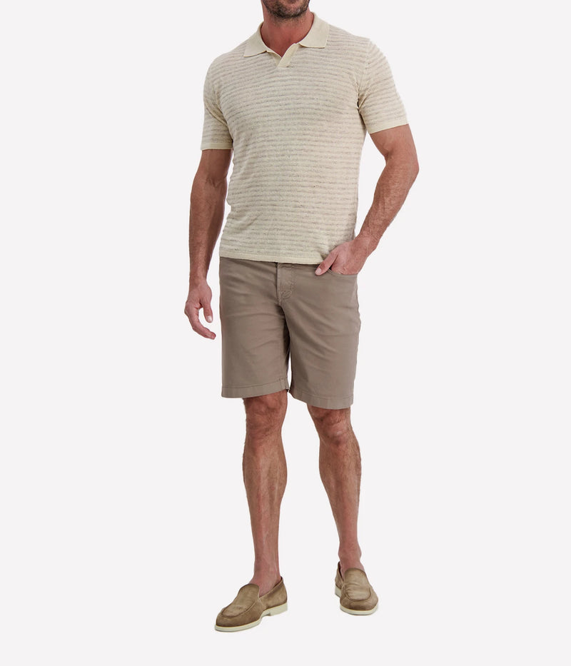 Knit SS Roundneck in BEIGE