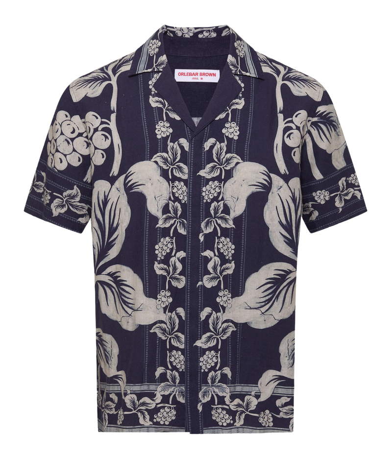 Maitan Linen Petrails Garland in Night Iris