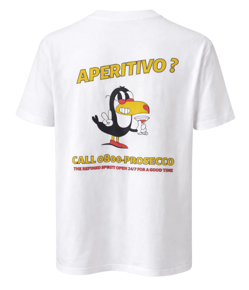 Call 0800 Prosecco Tee in WHITE