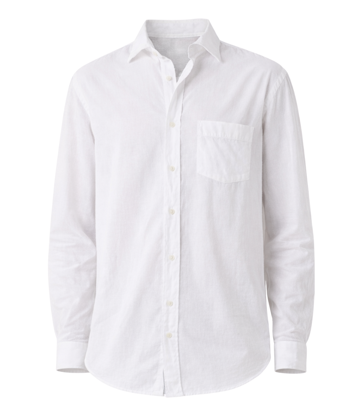 Men Woven Shirt in White