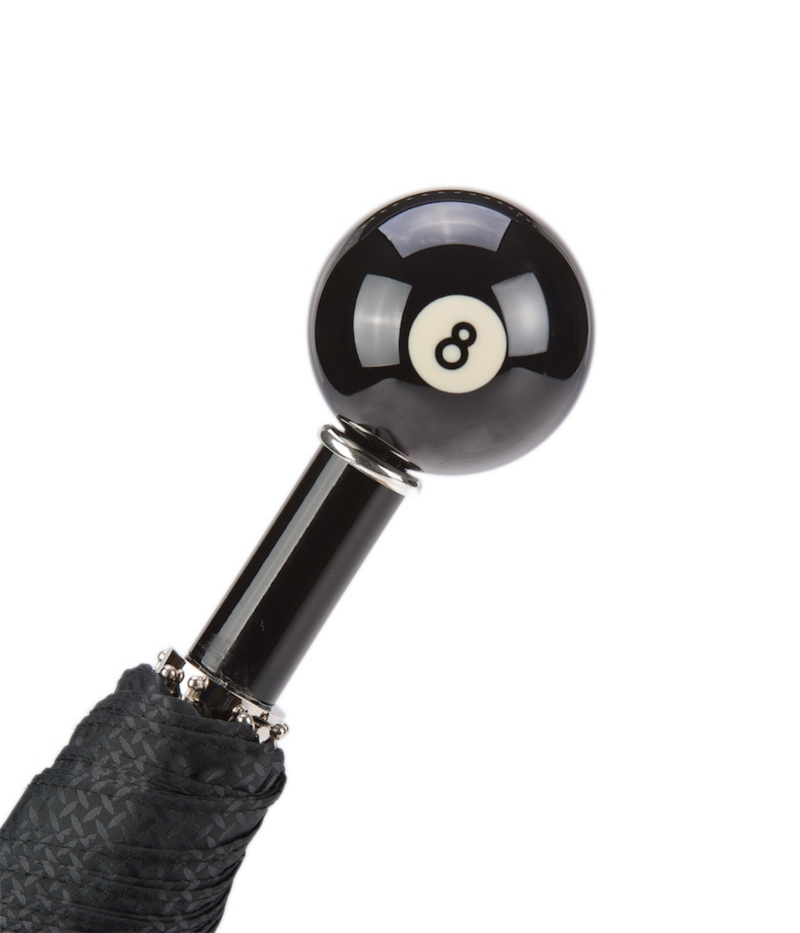 Pasotti Billiard Pool 8-Ball Folding Umbrella - pool 8 ball closeup shot