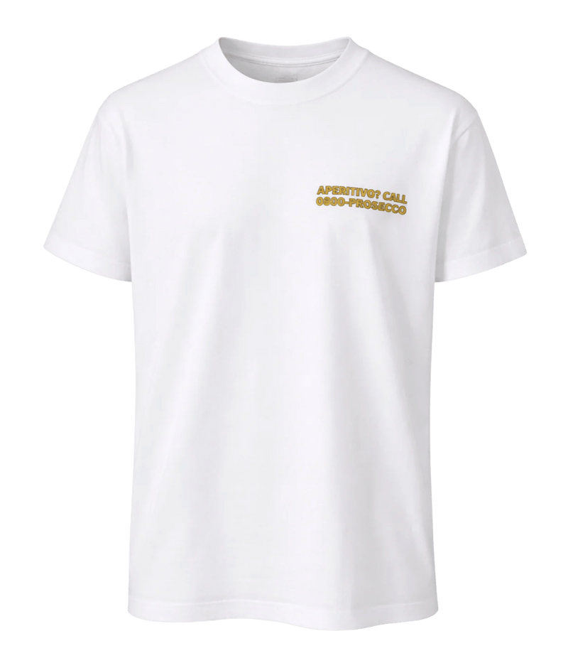 Call 0800 Prosecco Tee in WHITE
