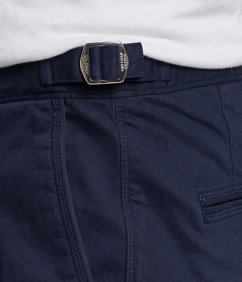 Fallon Stretch Cotton Pant in Dark Navy