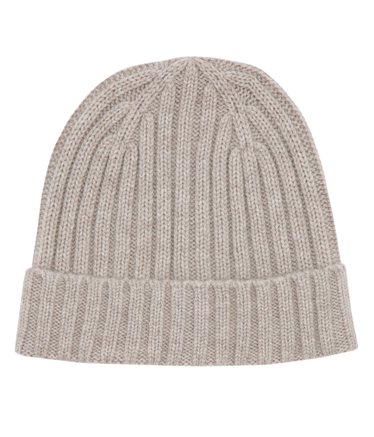 Cashmere Knitted Beanie in Natural