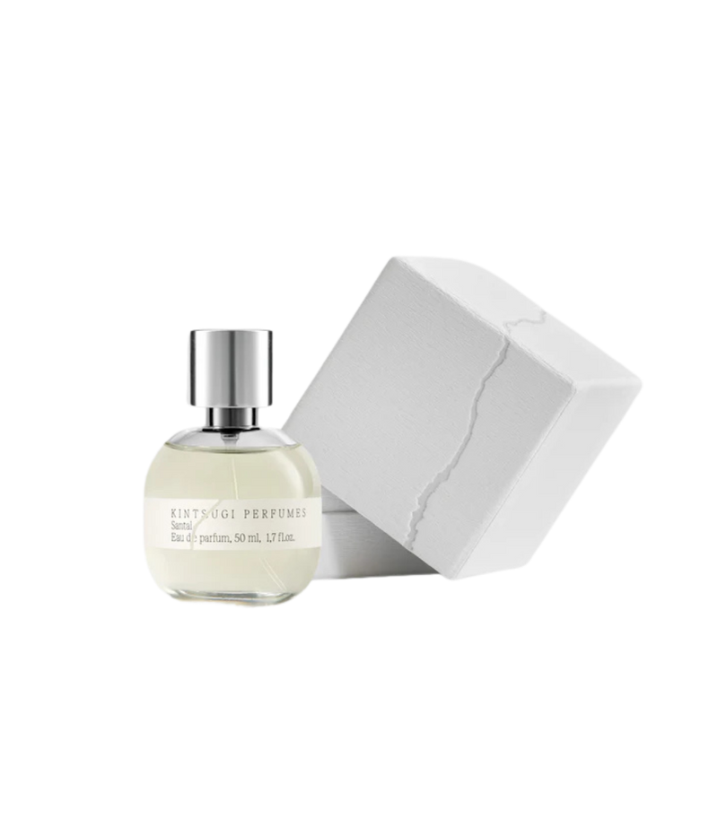 Kintsugi Santal Eau de Parfum 50ml fragrance bottle with branded packaging box