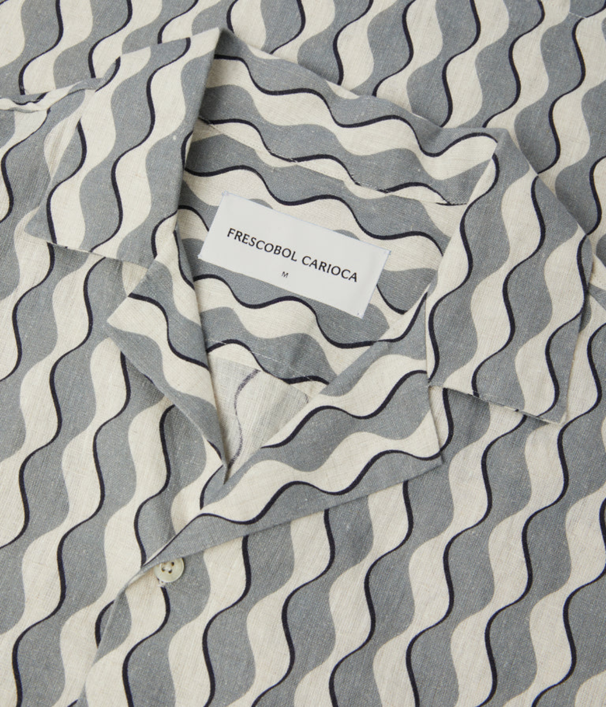 Roberto Linen Shirt Short Sleeve Shirt In Coastal Blue