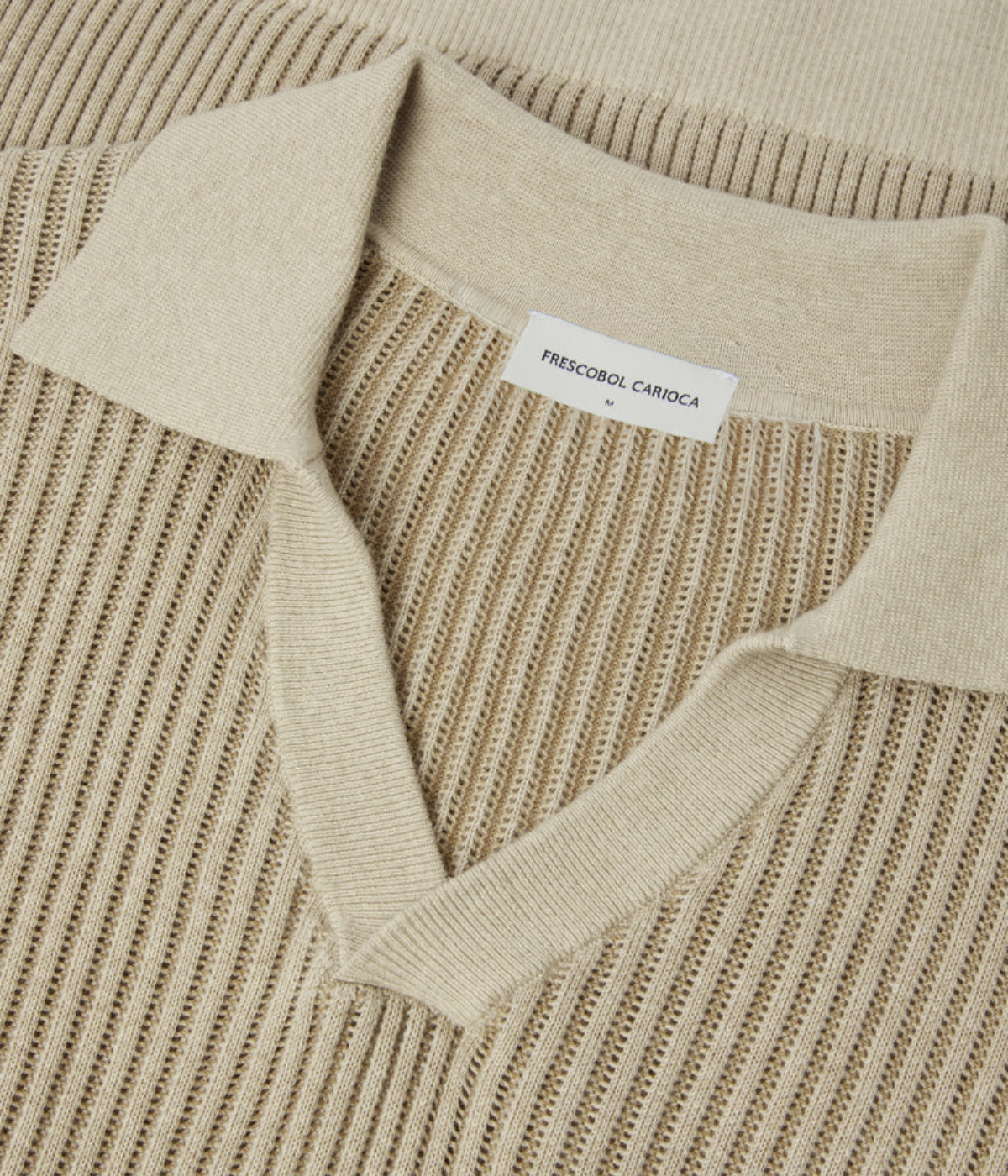 Rino Cotton Blend Polo In Beige