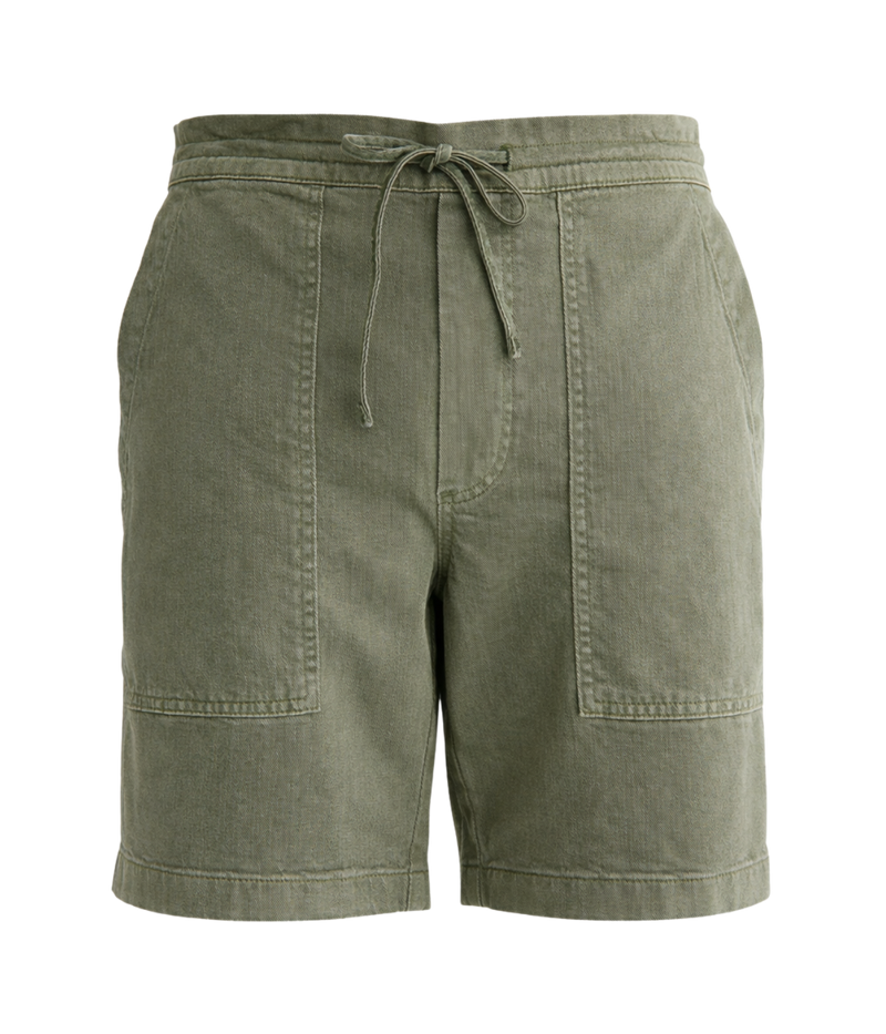 Wells Drawstring Short in Sulfur Sea Moss