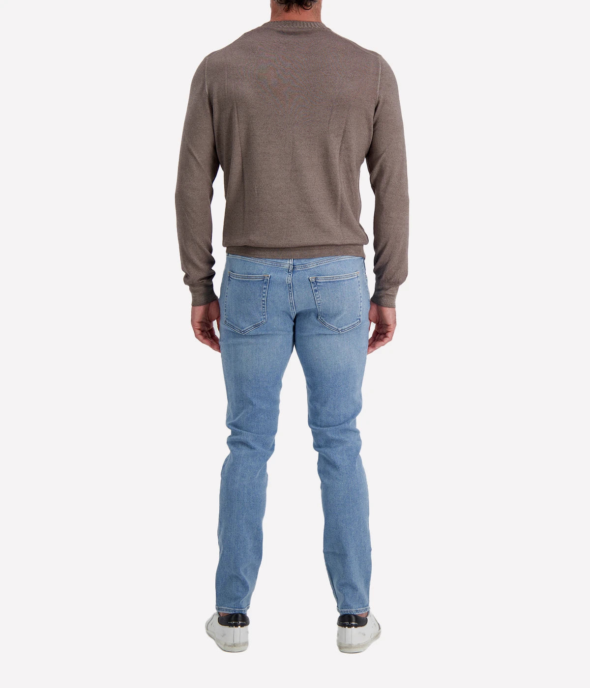 Wool Crew Longsleeve in Army