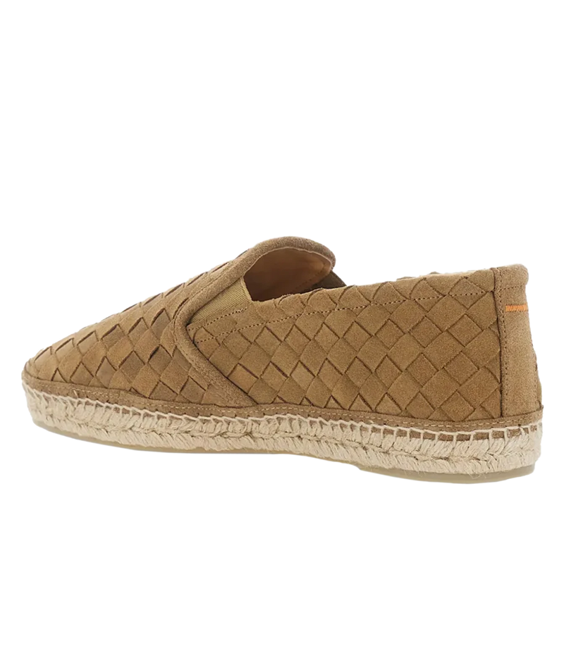Inner side view of Castañer Java Espadrilles in Arena