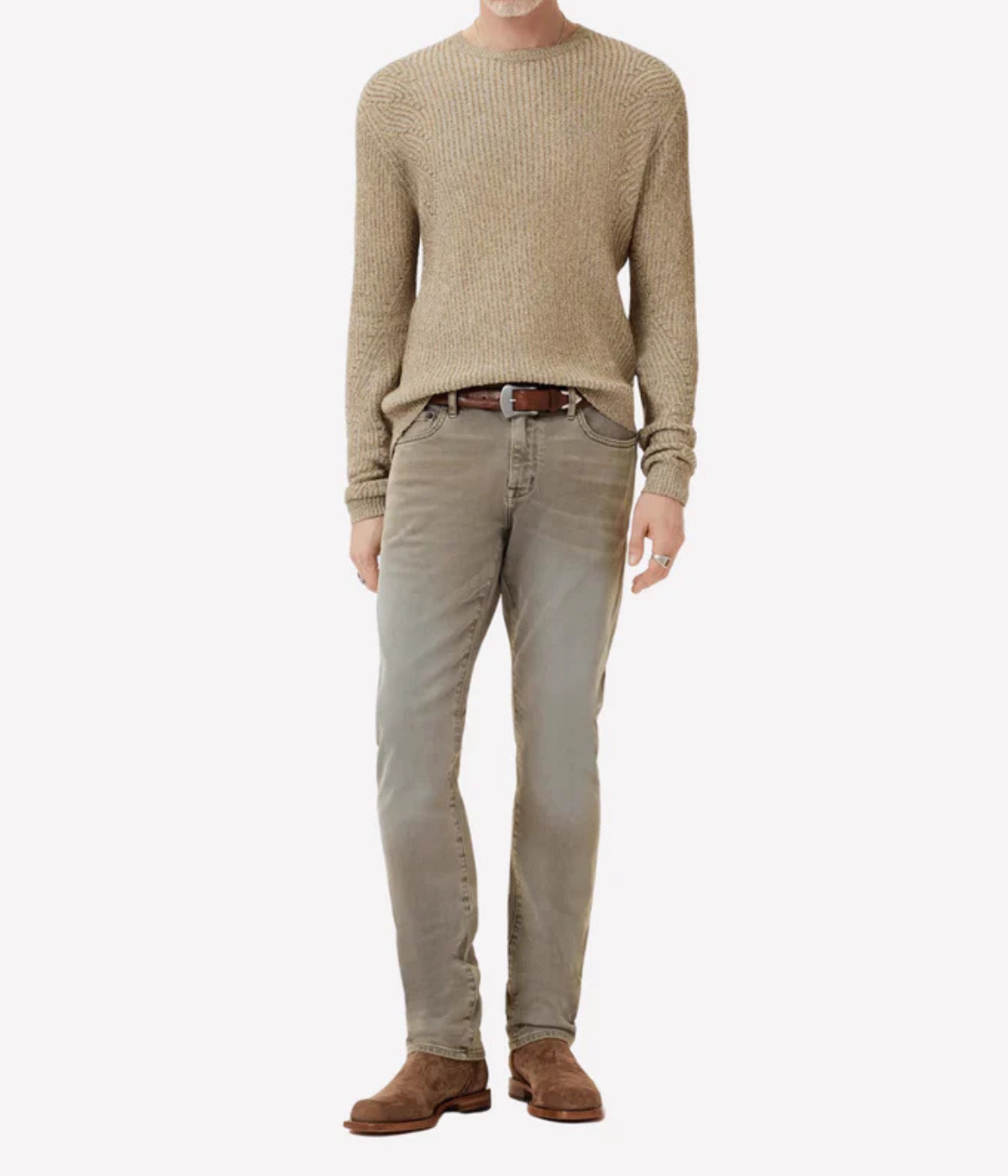 Vejano Regular Fit Crewneck in Cork