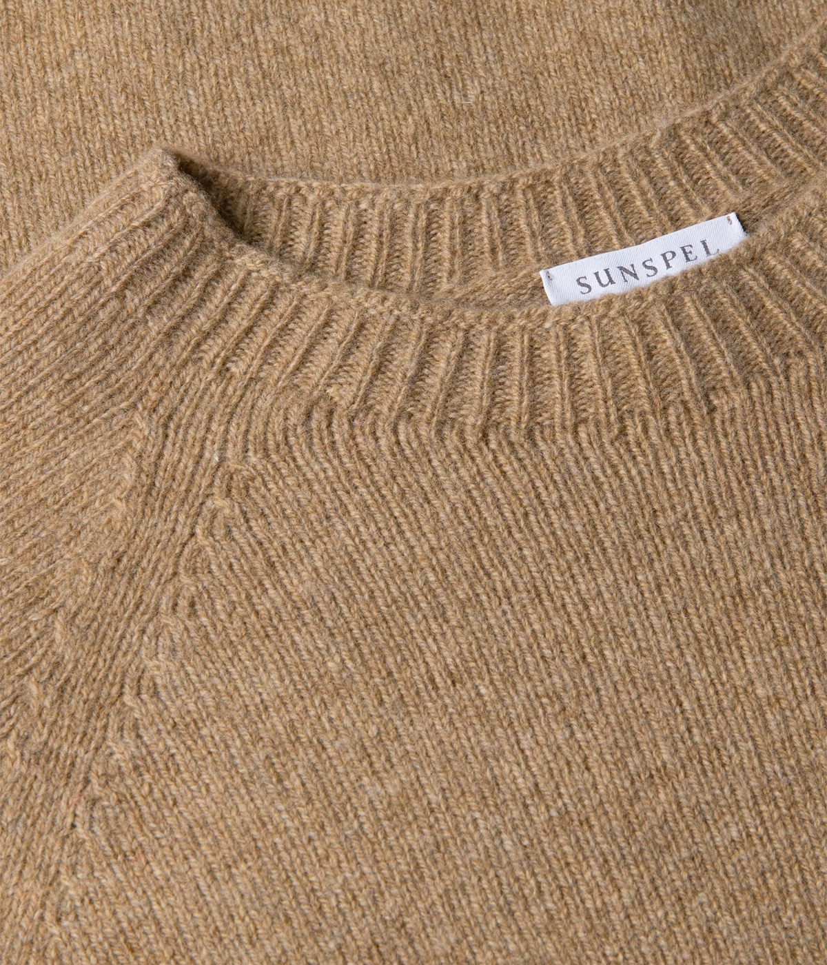 Lambswool Crew Neck In Sandstone