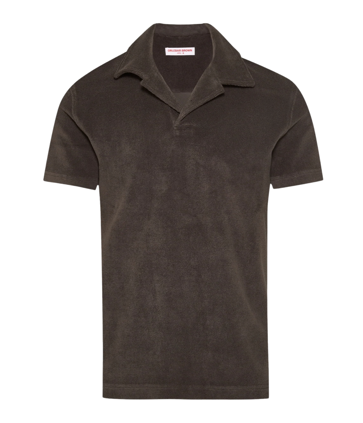 Terry Towelling Polo in Elephant Grey