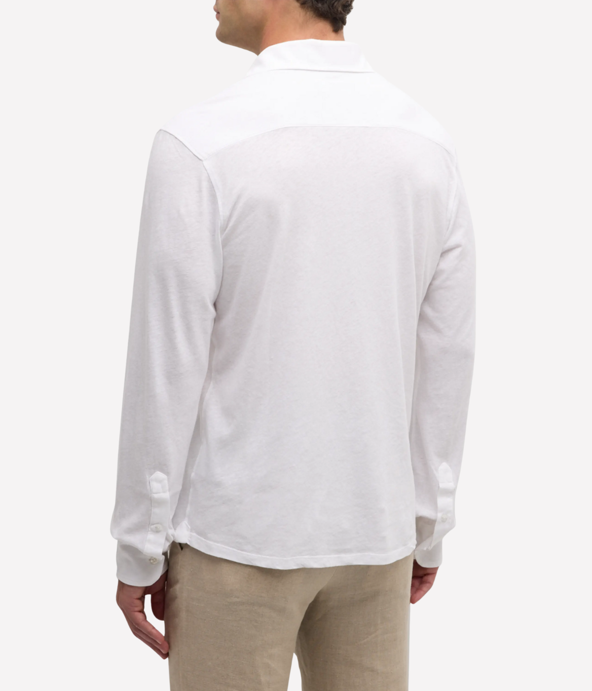 Marico Linen Blend Shirt in White