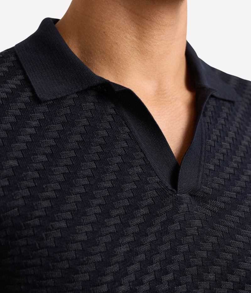 Horton 2 Tone Jacquard In Night Iris