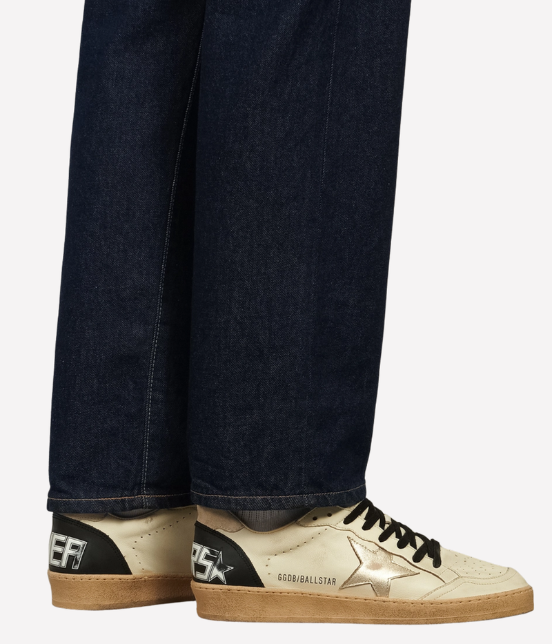 Ball Star Sneaker In White/Beige/Platinum/Black