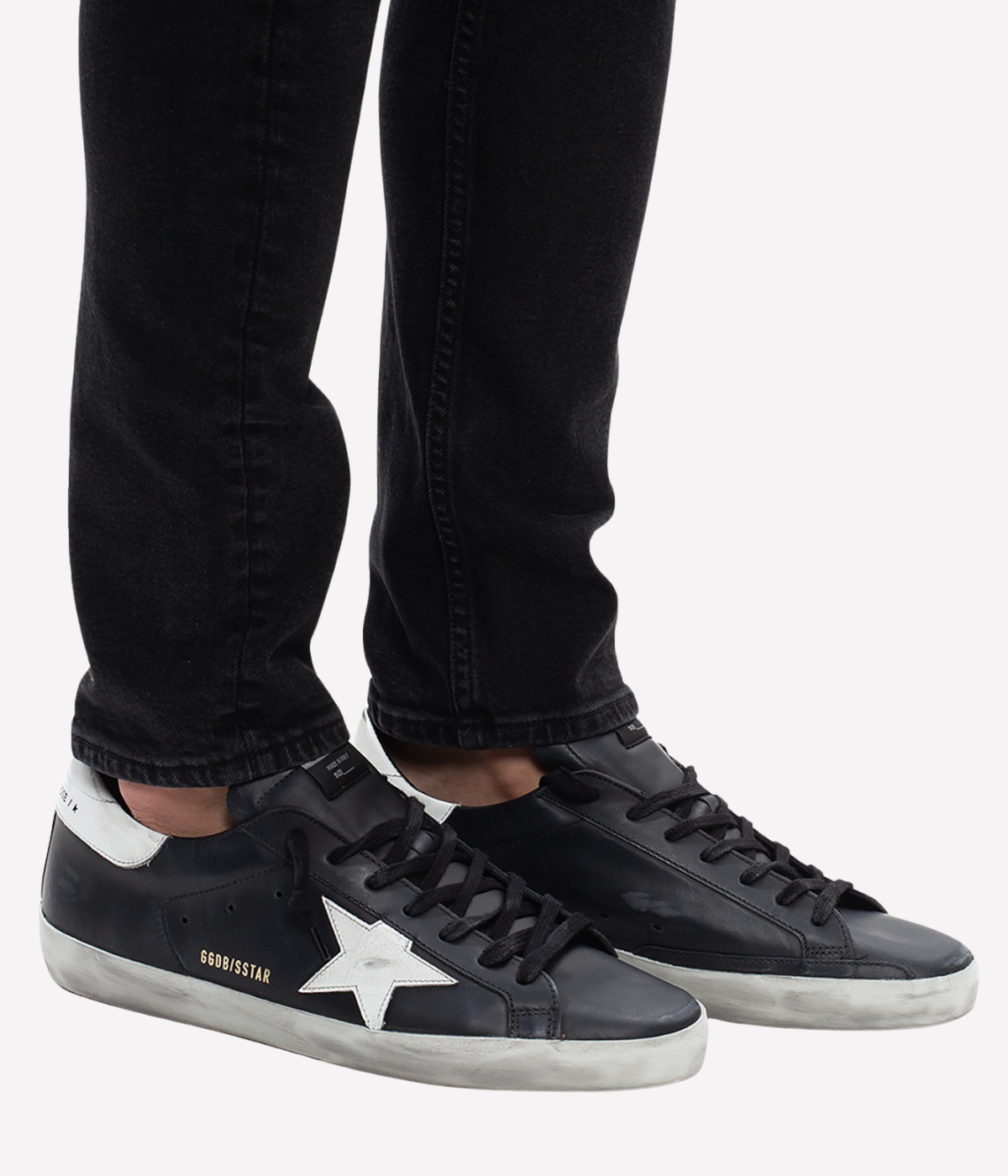 Super Star Sneaker In Black/White