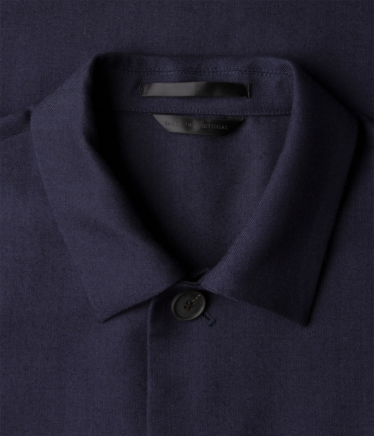 Wool Twill Jacket In Navy