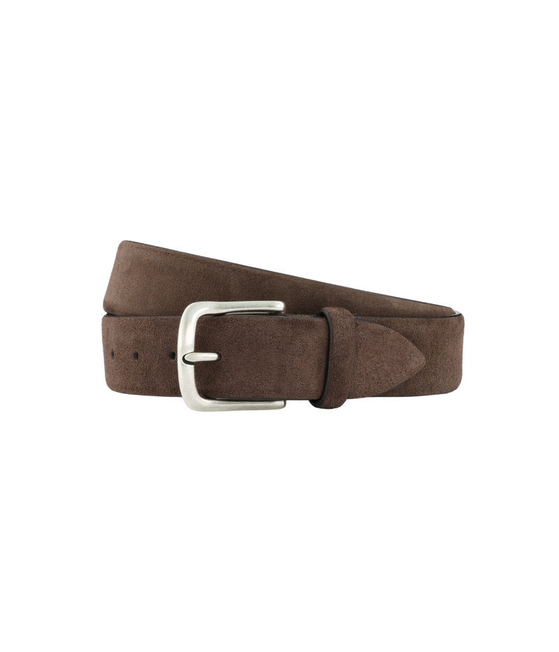Calexico Man Raphael Belt in Teste Moro in rolled view