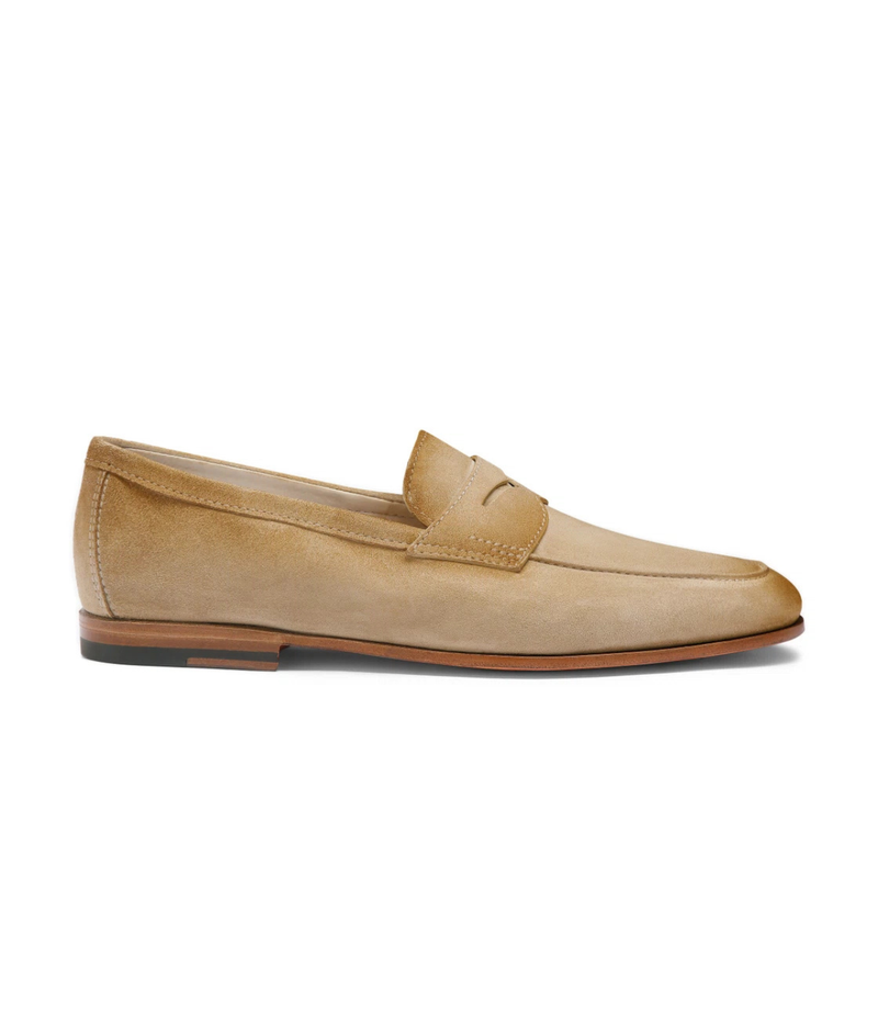 Snatoni Carlos Loafer in Beige - side shot