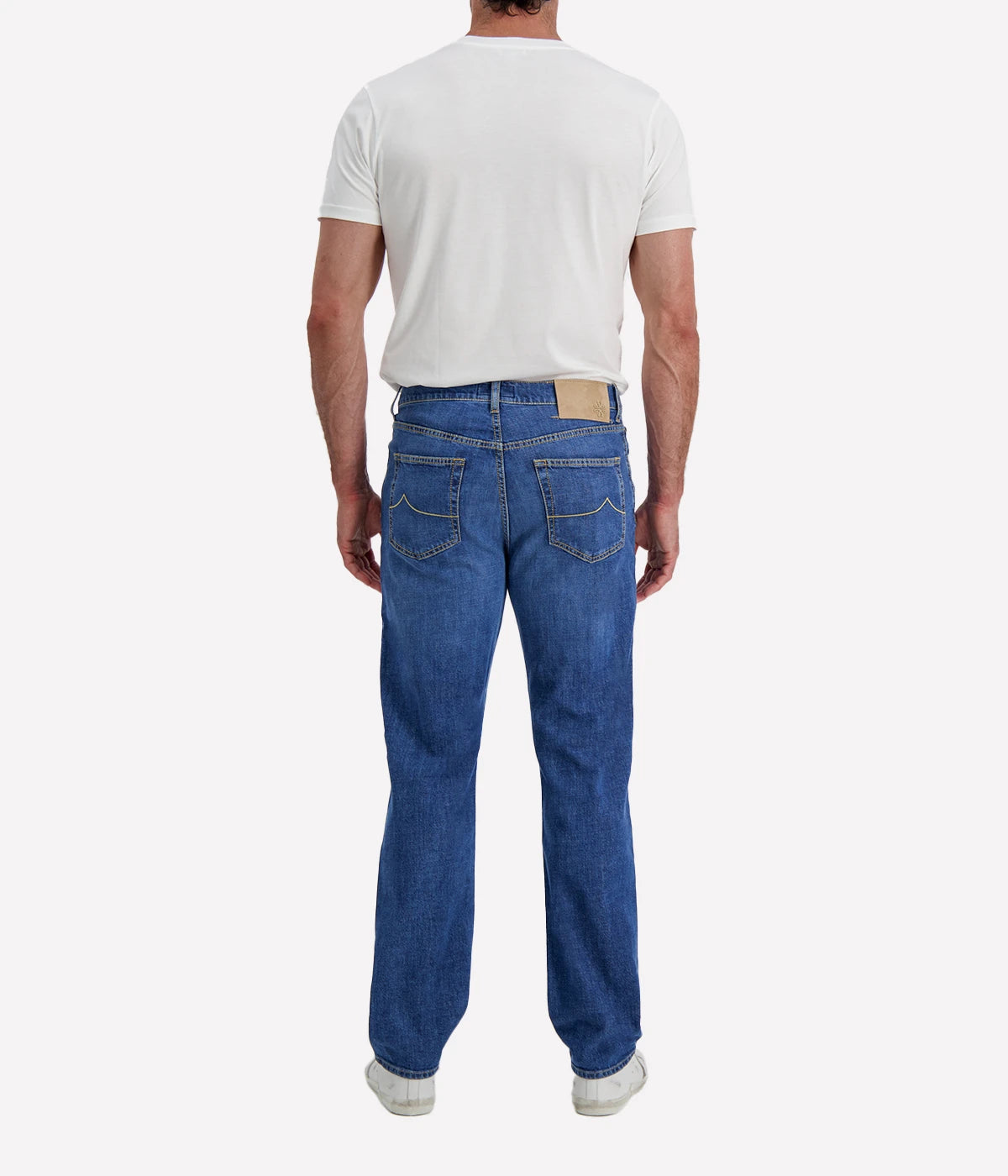 Straight Fit Pant 5 PKT in Medium Blue
