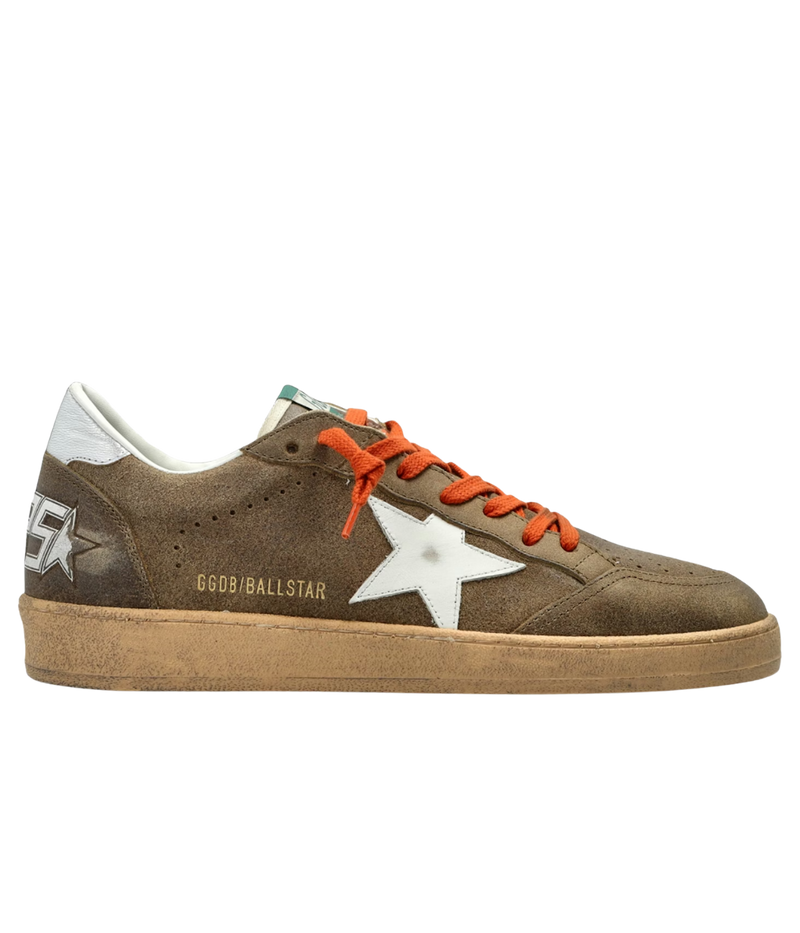 *FINAL SALE*Ball Star Sneaker In Brown/White/Silver