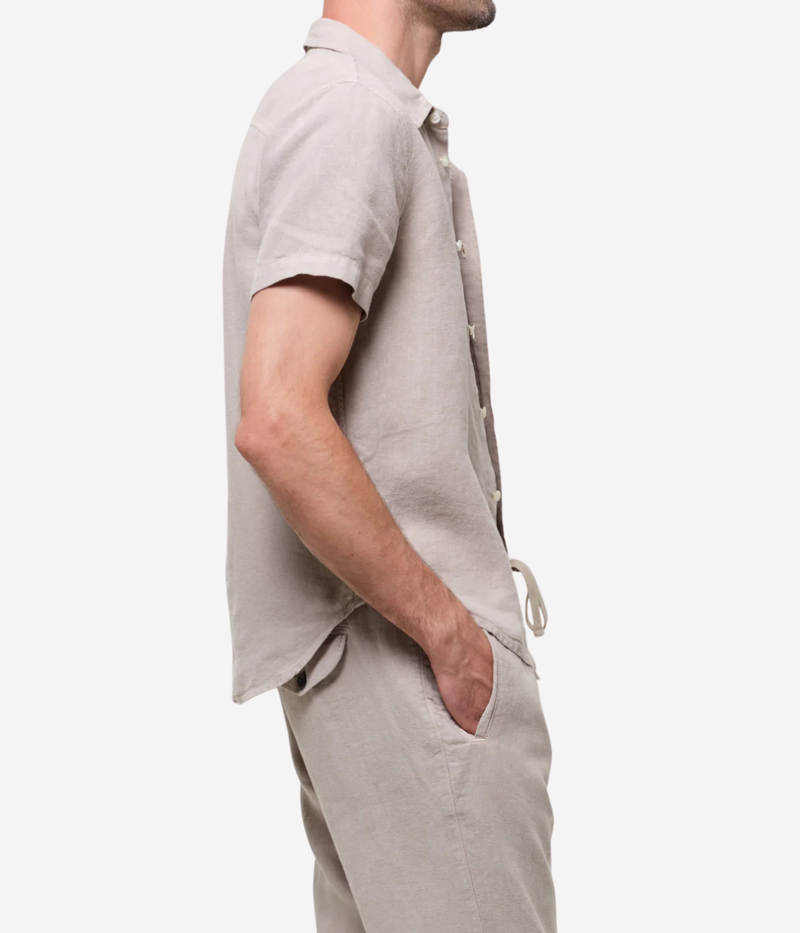 Short Sleeve Pocket Cairo Shirt In Wheat