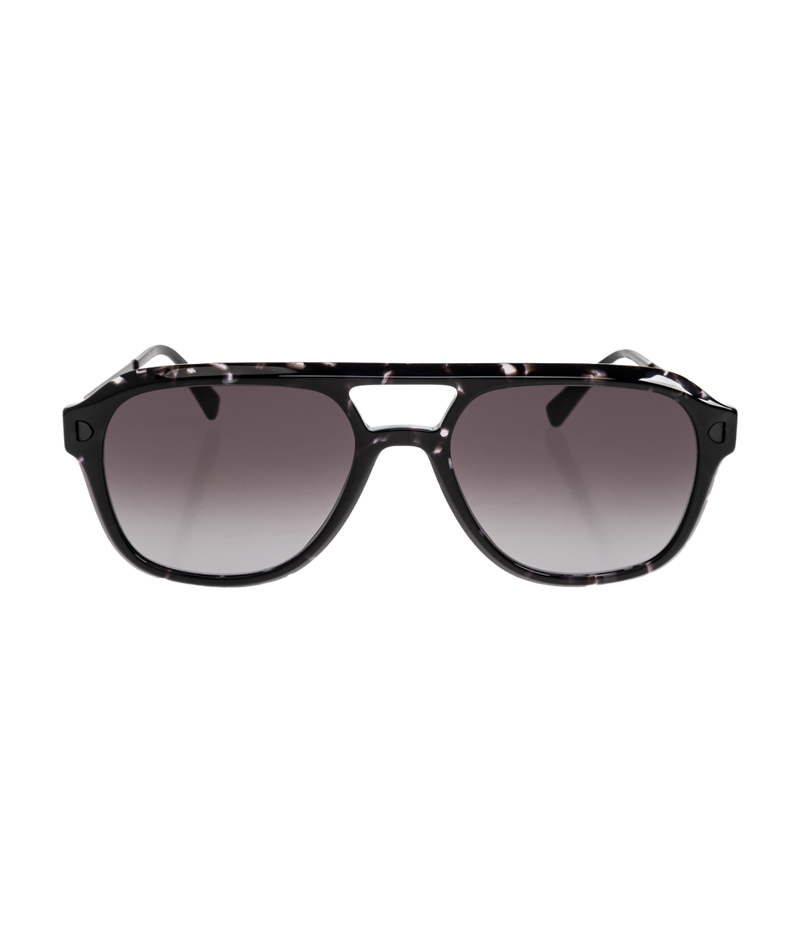 MYKITA MYLON Lavand Sun 406 in Black & Havana front view.