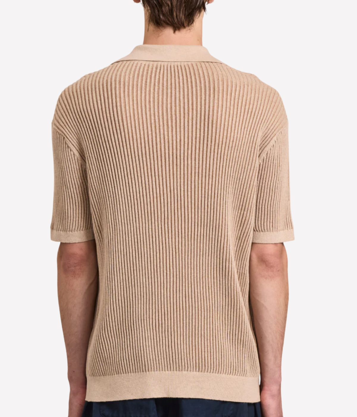 Rino Cotton Blend Polo In Beige