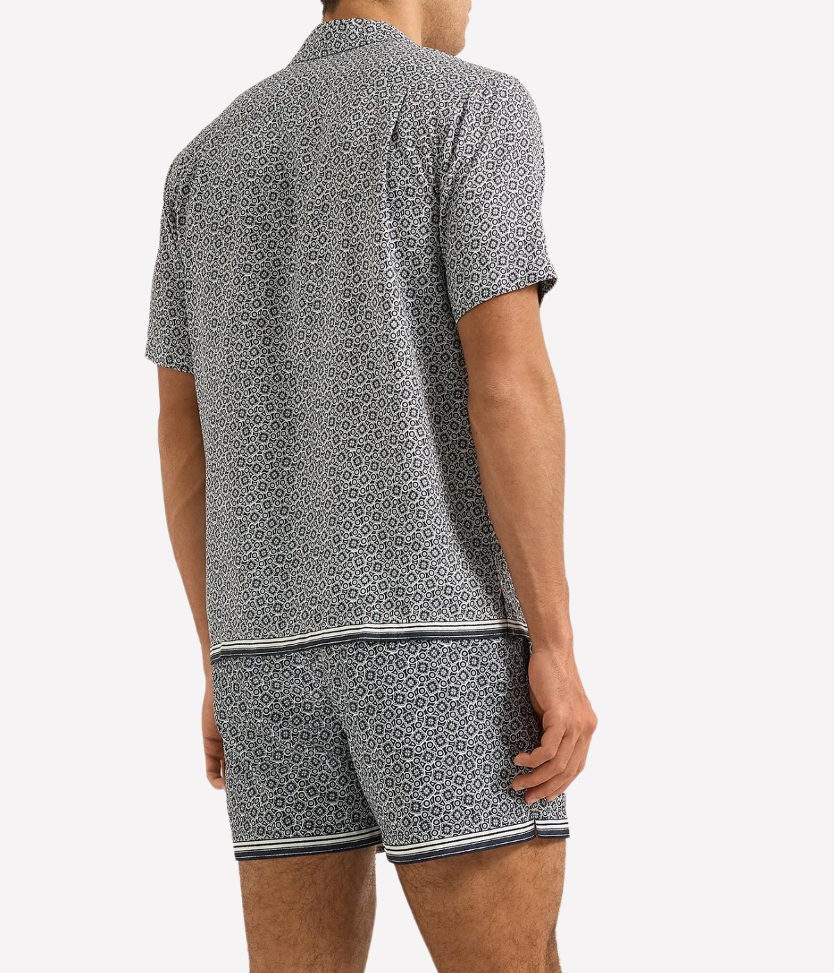 Maitan Pettola Shirt in Night Iris & White