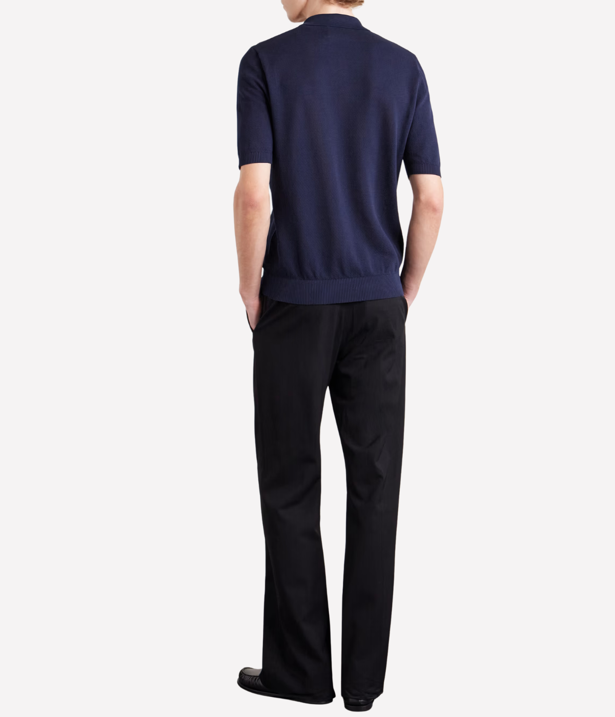 Short Sleeve Sweater In Blue